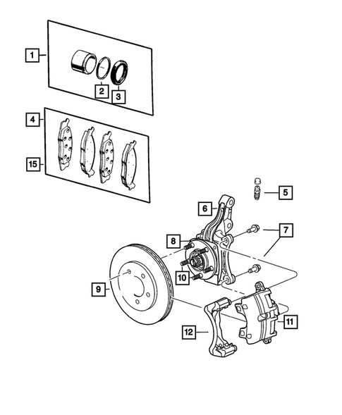 Front Brakes for 2009 Chrysler Sebring #0