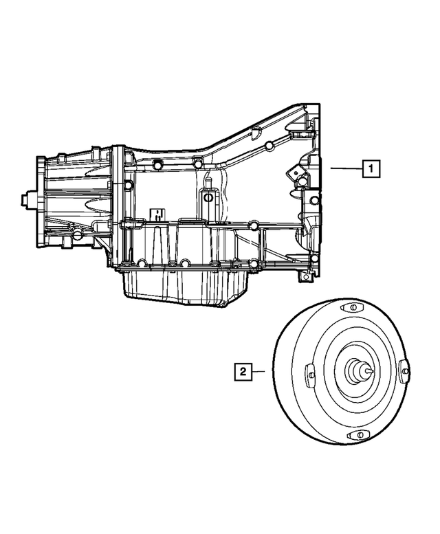 R5161495AH - Automatic Transmission 4 Speed: Transmission Package for Mopar Image