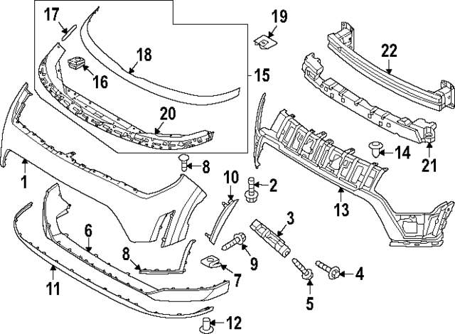86511K0AA0 - : Bumper Cover for Kia Image