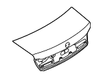 41009481034 - Body: Trunk Lid for BMW: 740e xDrive, 740i, 740i xDrive, 745e xDrive, 750i, 750i xDrive, M760i xDrive Image