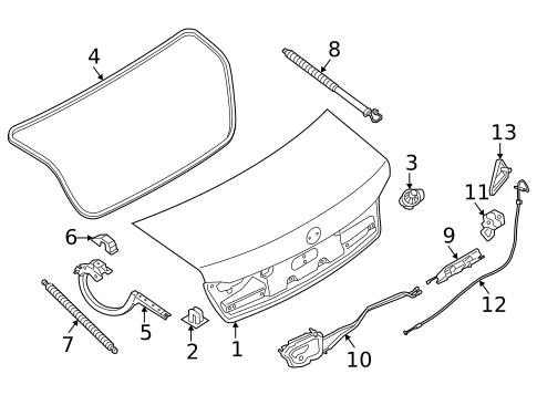 Trunk for 2021 BMW 740i xDrive #0