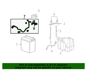 32410-TK6-000 - 2009-2013 Honda Fit - Cable Assembly Starter | Genuine ...