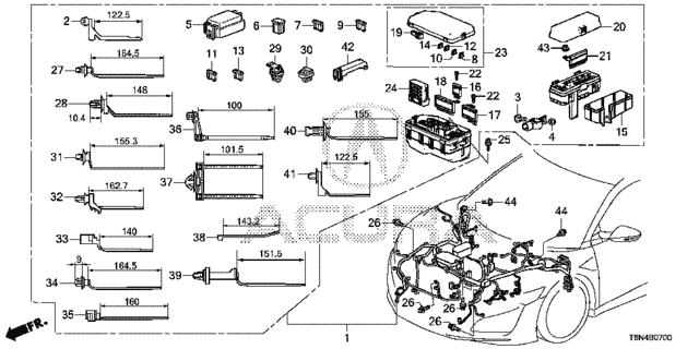 Wire Harness (1) for 2017 Acura NSX #0