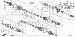 44329SDAA11 - Chassis: BAND C, DRIVESHAFT (OETIKER LIMITED) for Honda Image