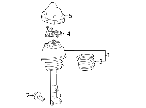 Struts & Components for 2014 Mercedes-Benz CLS 63 AMG&reg; S #1