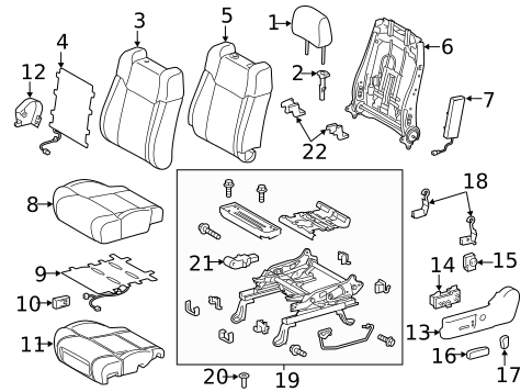Driver Seat Components for 2021 Toyota Tundra #0