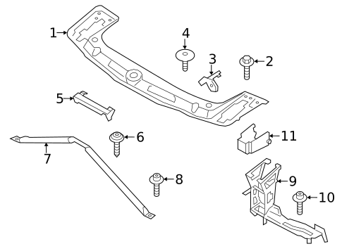 Radiator Support for 2016 BMW 228i #0