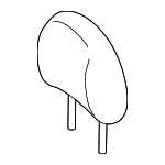 8E6Z78611A08AC - Body: Headrest for Mercury: Mariner Image