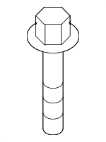 3518186Z00 - Electrical: Headlamp Assembly Bolt for Suzuki Image