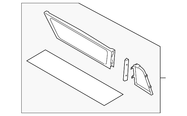 Deflector De Viento De Vidrio De Seguridad ESG H Para BMW Z4 G29 (lado Izquierdo), Nuevo