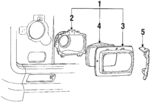 E3TZ13008A - Electrical: Headlamp Assembly for Ford: Bronco II, Ranger Image