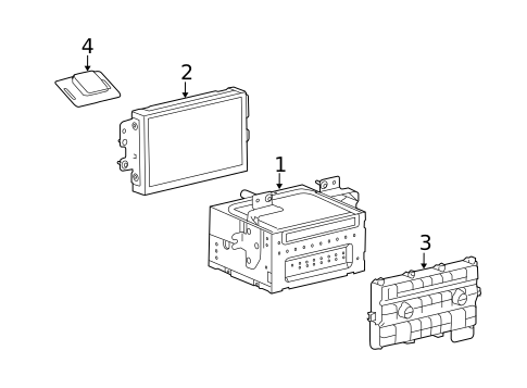 Navigation System Components for 2015 Ford Flex #0