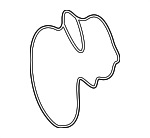 1772010500 - Cooling System: Engine Coolant Thermostat Housing Gasket for Mercedes-Benz Image