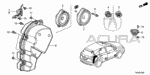 39120STKA12 - Electrical/Exhaust/Heater/Fuel: SPEAKER ASSY. (17CM-ND) (SINGLE) (PANASONIC) for Acura Image