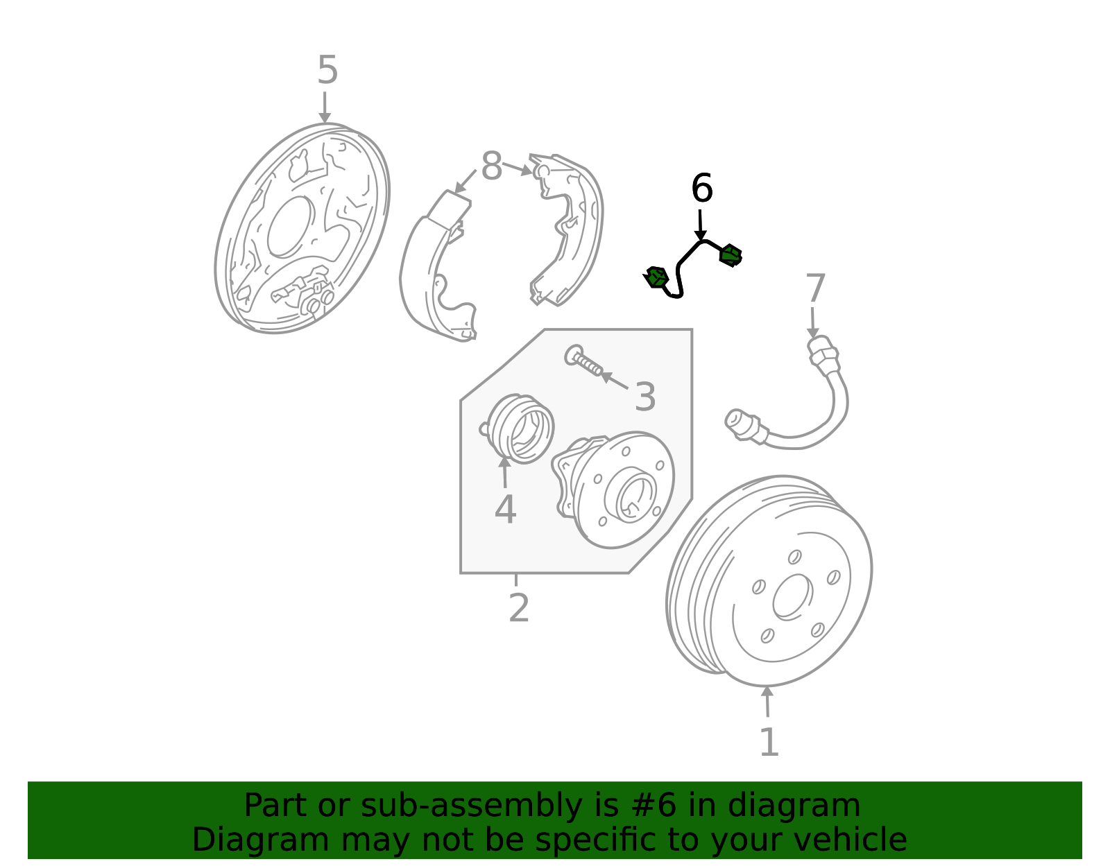 thumbnail image 2 of Pair Front Left & Right Brake Hydraulic Hoses For Toyota Matrix / Pontiac Vibe 03-08 1.8L 2 of 5