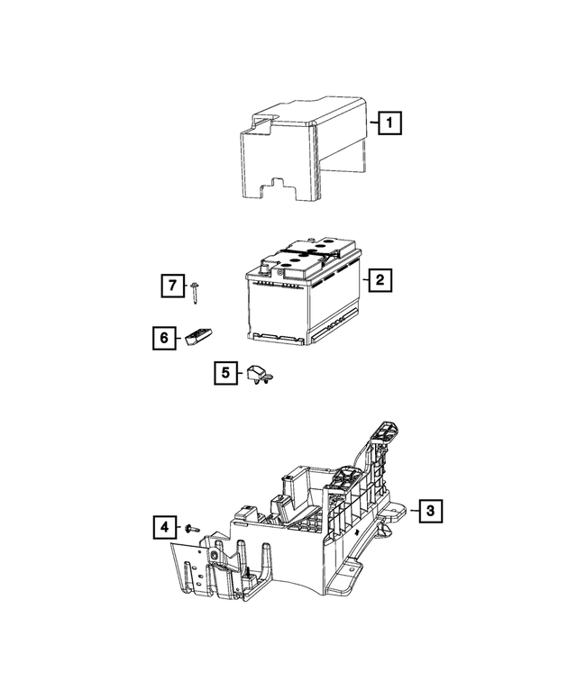 BBH7F001AA - Electrical: Storage Battery for Mopar Image