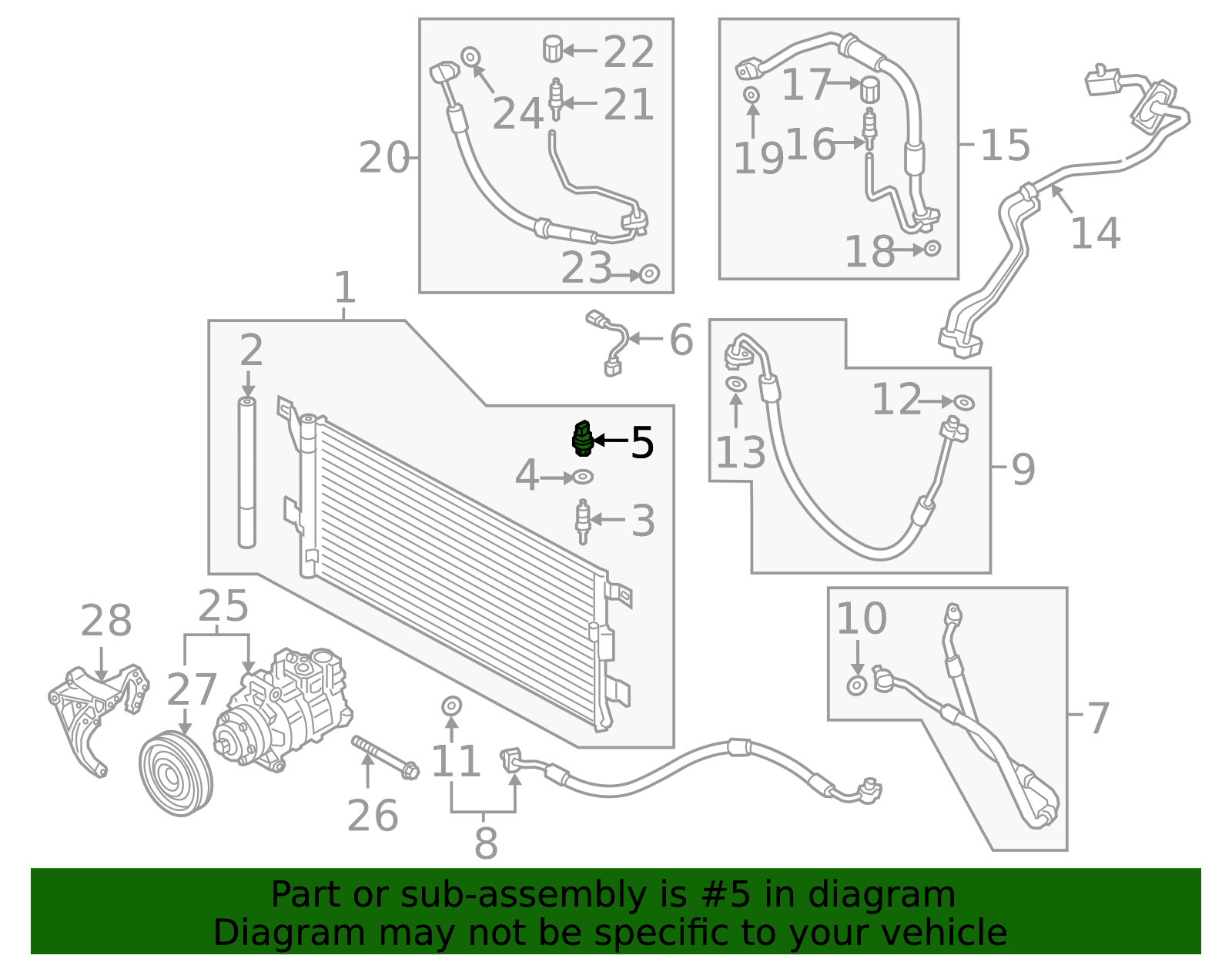 A/C System High Pressure Switch w/ Connector - 91722-2 – Leasing