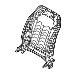 52105A15EA3 - Body: Seat Back Frame for BMW: 530i, 530i xDrive, 540i xDrive, 550e xDrive, i5, M5 Image