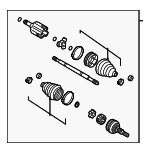 89047673 - Front Drive Axle: Axle Assembly for GM Image