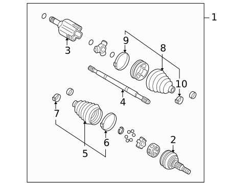 Drive Axles for 2006 Pontiac Montana #0