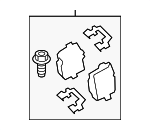 34216890353 - Brakes: Brake Pads for BMW: 530e, 530e xDrive, 530i, 530i xDrive, 540i, 540i xDrive, 745e xDrive, 840i Gran Coupe, 840i xDrive Gran Coupe, iX, M550i xDrive, M850i xDrive Gran Coupe, X3, X4, X5, X6, X7 Image