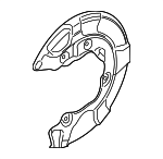 34206870531 - Brakes: Splash Shield for BMW: X3, X4 Image