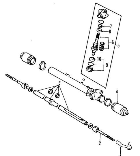 Steering Gear & Linkage for 1994 Toyota Previa #0