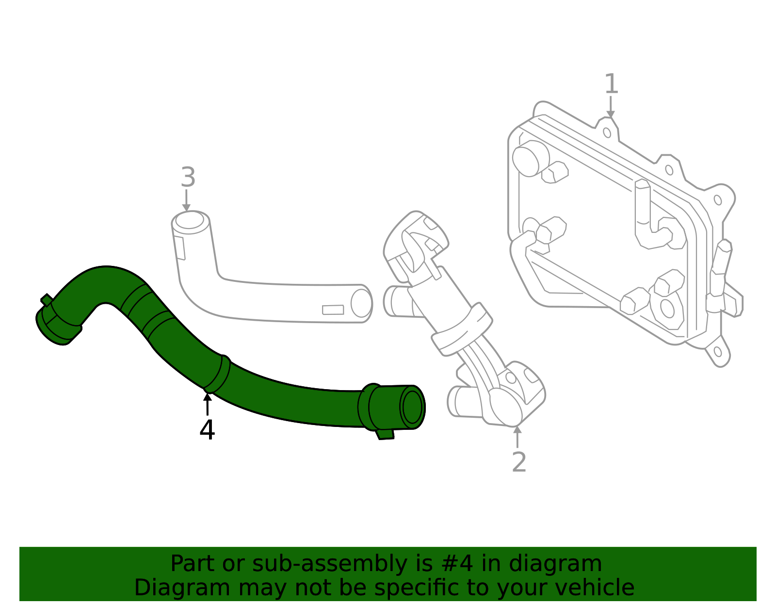 25415-L0010 - Lower Hose 2021-2025 Kia | Kia.Parts Store