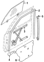 8978112202 - Body: Door Glass for Isuzu Image