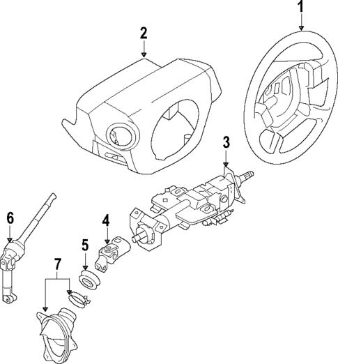 Steering Column for 2013 Nissan NV3500 #0