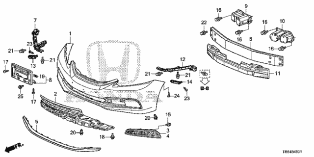 Front Bumper ('13-) for 2013 Honda Civic #0