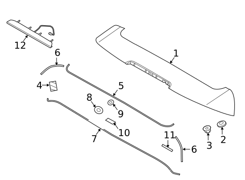 Rear Spoiler for 2019 Kia Sorento #0