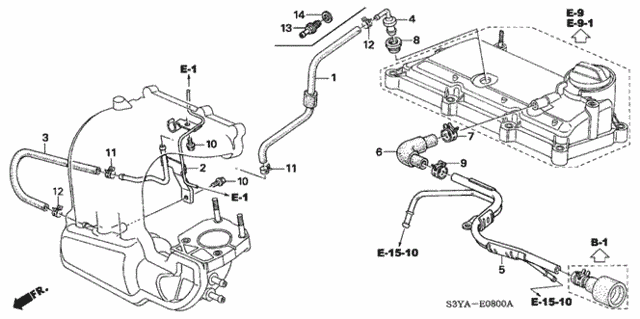 Breather Tube for 2005 Honda Insight #0