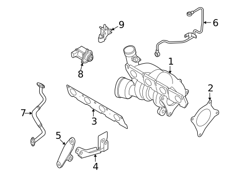 Turbocharger & Components for 2007 Audi A4 Quattro #1