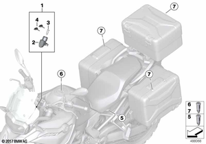                                     Lock cylinder (Keyless Ride not equipped)
                                