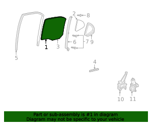 2002-2006 Lexus Movable Glass 68113-33120 | OEM Parts Online