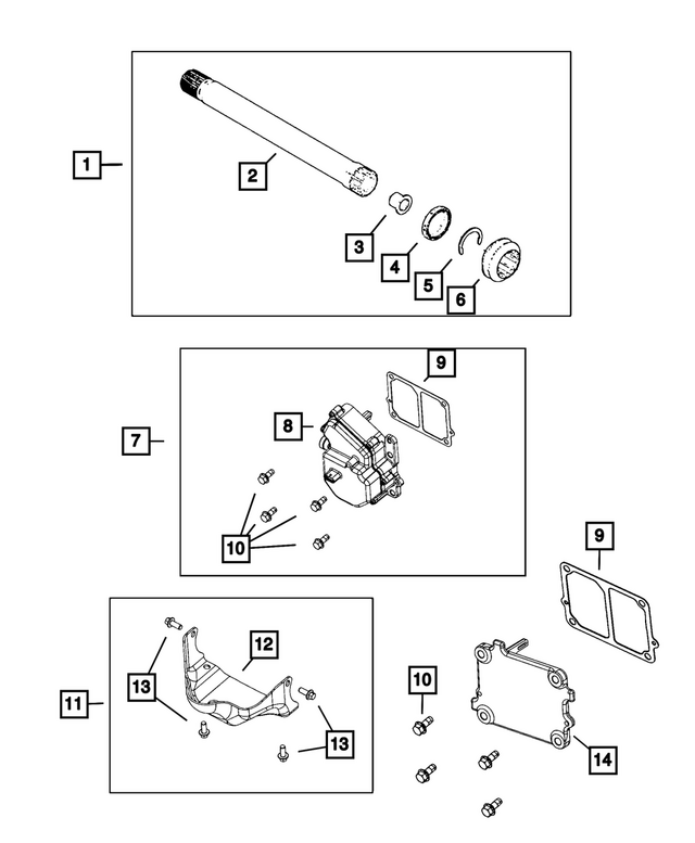 68394146AA - Differential and Drive Line: Bolt Kit for Mopar Image