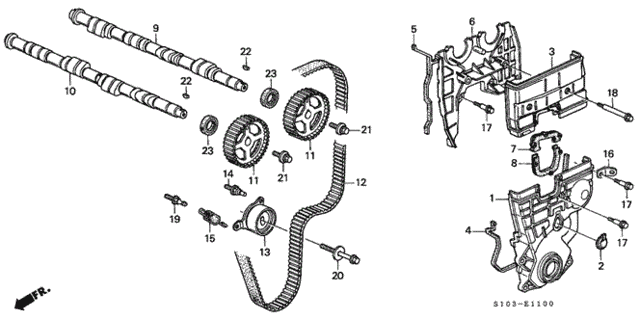 Camshaft - Timing Belt for 1997 Honda CR-V #0