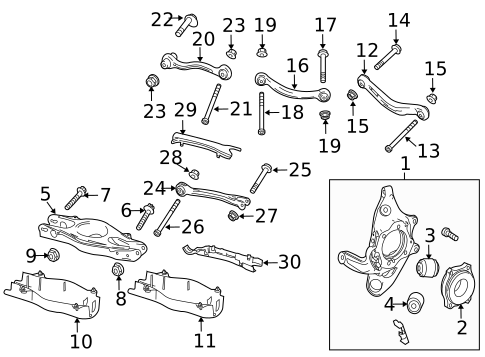 Rear Suspension for 2014 Mercedes-Benz SLK250 #1