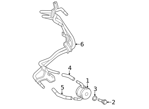 Engine Oil Cooler for 2016 Toyota 4Runner #0