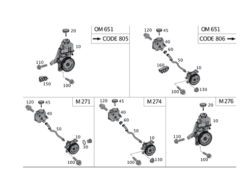 Power Steering Pump for 2008 Mercedes-Benz SLK55 AMG #0