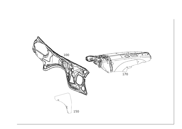 1666827700 - Trim: Dampening, Firewall for Mercedes-Benz: GL350, GL450, GL550, GL63 AMG, GLE300d, GLE350, GLE400, GLE43 AMG, GLE450 AMG, GLE550e, GLE63 AMG, GLE63 AMG S, GLS350d, GLS450, GLS550, GLS63 AMG, ML250, ML350, ML400, ML550, ML63 AMG Image image