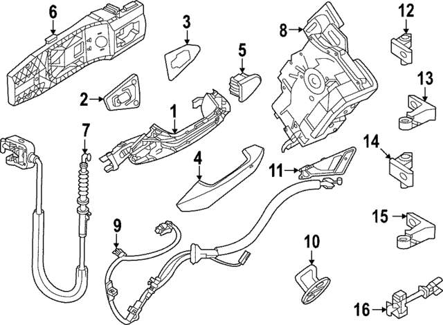 8X0831403F - : Door Hinge for Audi Image