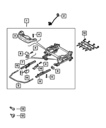 68284386AA - Interior Trim: Seat Adjuster for Mopar Image