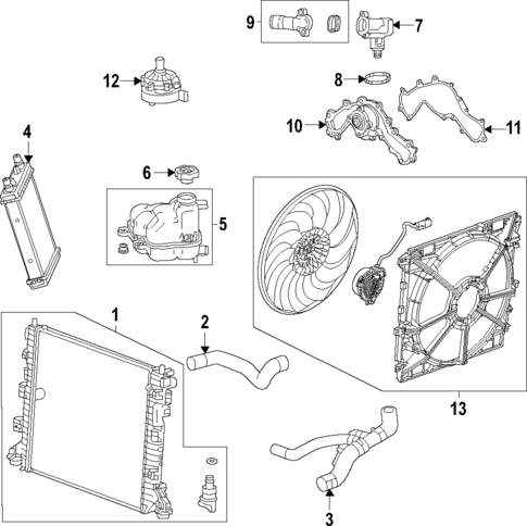 Water Pump for 2022 Cadillac CT5 #1