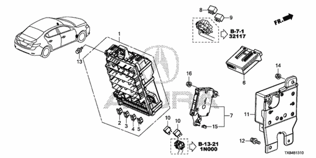 Control Unit (Cabin) (1) for 2013 Acura ILX #0