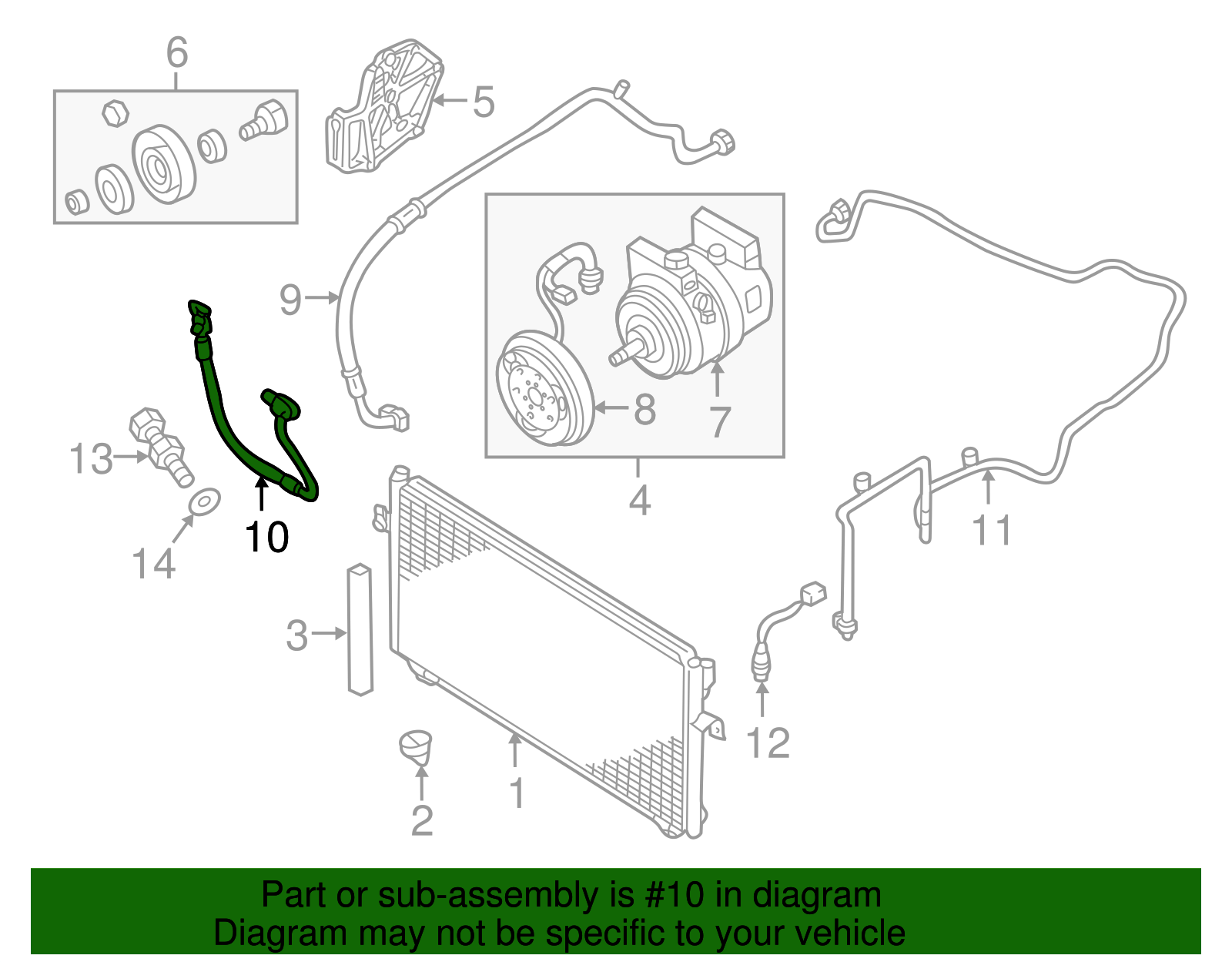 Return Hose - Nissan (92490-8J111)