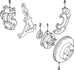 177743 - Brakes: ACDelcoâ„¢ Disc Brake Rotor for Buick: Century, Electra, LeSabre | Cadillac: DeVille, Fleetwood, Seville | Chevrolet: Celebrity, Lumina APV | Oldsmobile: 98, Cutlass Ciera, Cutlass Cruiser, Delta 88, Silhouette, Toronado | Pontiac: 6000, Bonneville, Trans Sport Image