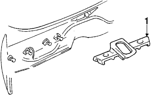 License Lamps for 1984 Pontiac Bonneville #1