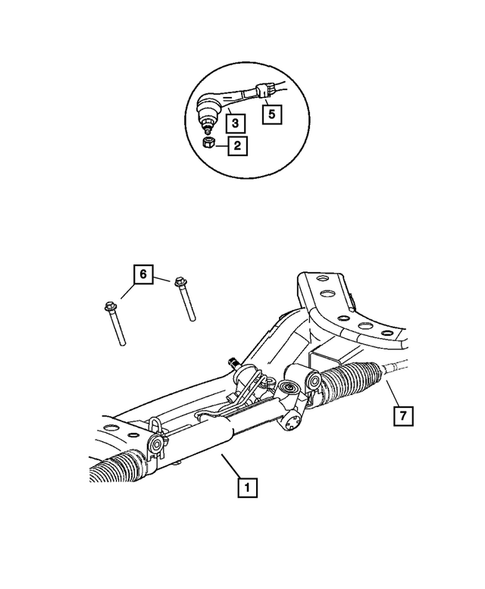 Steering Gear for 2010 Dodge Challenger #0